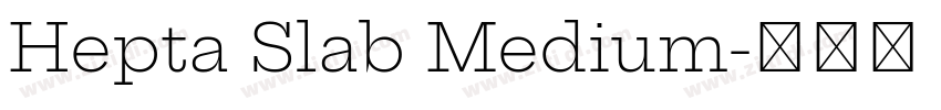 Hepta Slab Medium字体转换